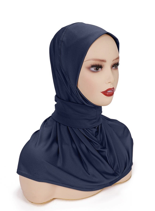 DUNISO Instant HInstant Hijab Button Design, Fashion Hijab for Women, Instant Snap Fastener Hijab Inner Cap, Full Cover Head Wraps Scarf - Image 3