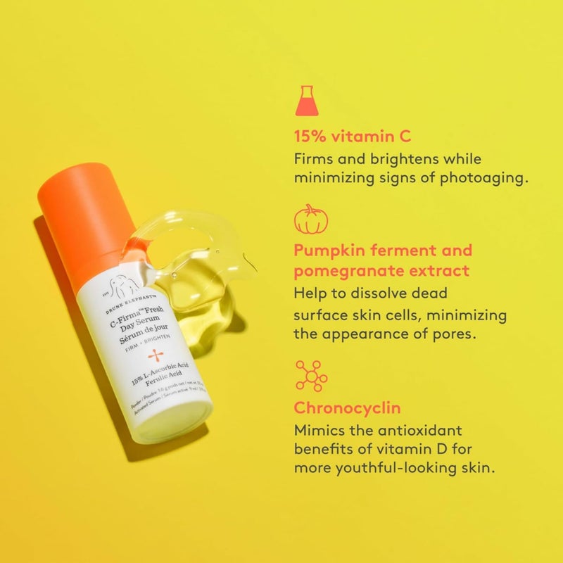 Drunk Elephant Hydra and the Bright - Includes C-Firma (9 ml) and B-Hydra (8 ml) - Clean Clinical Skincare - Cruelty-Free - Dermatologist-Tested - Free of Essential Oils, Silicones, and Fragrance - Image 4