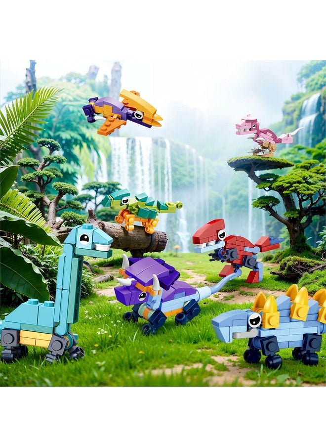 FUN LITTLE TOYS Fun Little Toys Dinosaur Building Block for Kids with Heart Boxes Dinosaur Valentines Gifts  - Image 2