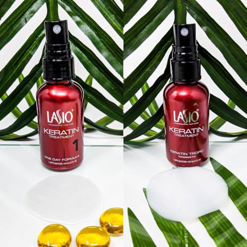 Lasio Pro Keratin Hair Treatment Kit for Salon Use– Includes Keratin Tropic, One Day, Mocha Silk, Color Pro & Hypersilk Clarifying Shampoo (2 Oz Each – Reduces Curls, Eliminates Frizz, Repairs & Shine - Image 5