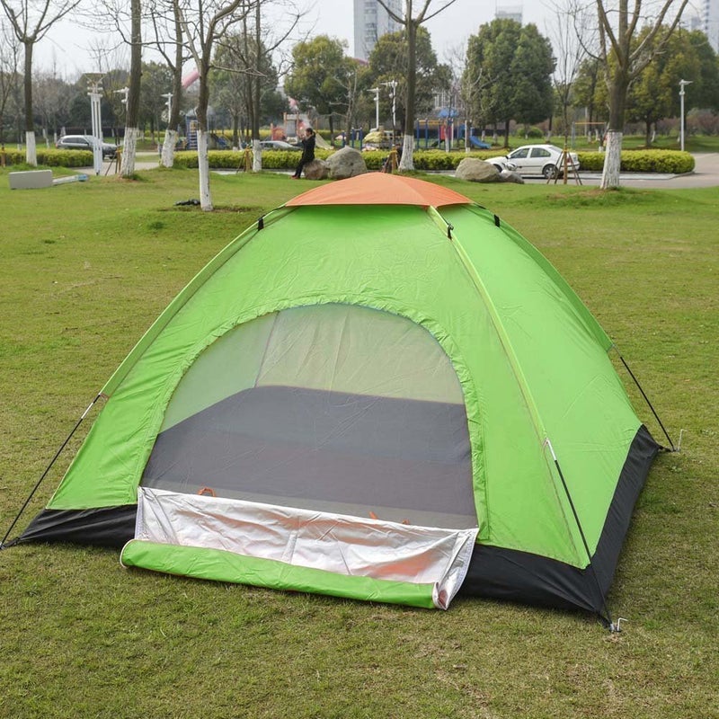 ULTRAZON Polyester Fabric 4 Person Picnic Hiking Camping Waterproof Tent Waterproof with Bag | Multicolour - Image 1