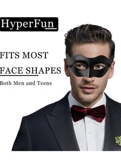 SYOSI Masquerade Mask for Men Classic Vintage Venetian Mens Mask Lightweight Gentle, Specially for Costume, Theme Parties, Cosplay Mardi Gras, Super Hero Mask Accessory (One Size, Black)  - Image 4