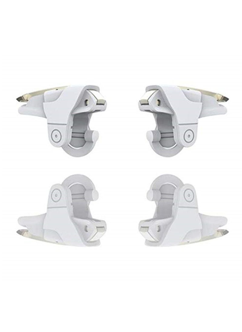Generic PUBG L1R1 Gaming Trigger Aim Button Handle Shooter Controller for Mobile White  - Image 3