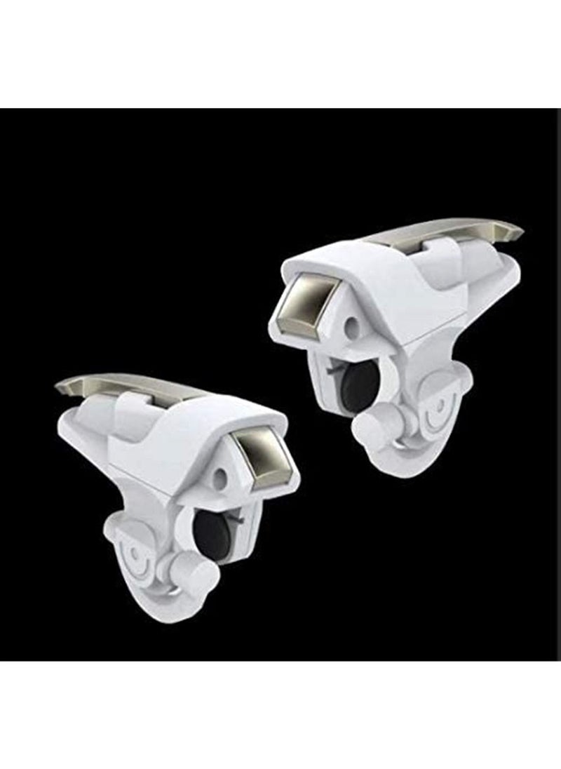 Generic PUBG L1R1 Gaming Trigger Aim Button Handle Shooter Controller for Mobile White  - Image 5