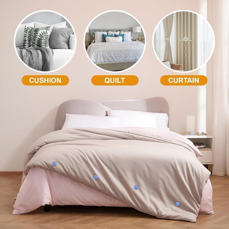 FIKKANI Mushroom Duvet Cover Clips NonSlip Quilt Fasteners Bed Sheet Holding Pins Comforter Fixators with OneKey Unlock AntiMovement Duvet Insert Holders for Bedding Cushions Curtains 8 Blue - Image 5