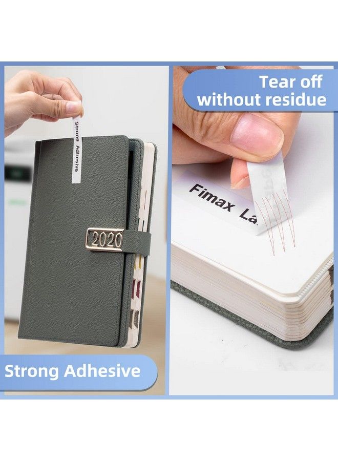 Fimax Replacement For Dymo White Paper Label Refill 1 2 X 13 91330 10697 Letratag Refills Lt Selfadhesive Label Maker Tapes 12Mm X 4M For Dymo Letratag 200B Plus Lt100H Lt100T Qx50 Label Maker 5Pack - Image 5