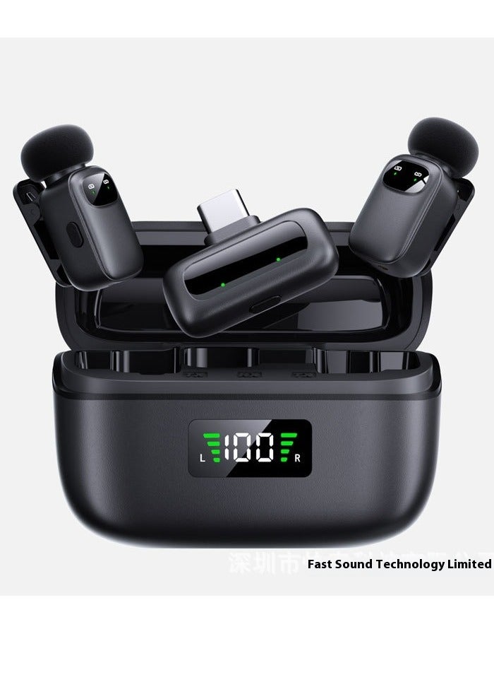 Digi Core ميكروفون لاسلكي صغير T1 لأجهزة أندرويد وآيفون | خاصية تقليل الضوضاء بالذكاء الاصطناعي، ومغير الصوت، وبطارية تدوم 30 ساعة مع علبة شحن | ميكروفون محمول بمشبك تثبيت لتسجيل الفيديو والمقابلات والبودكاست والبث المباشر - Image 3