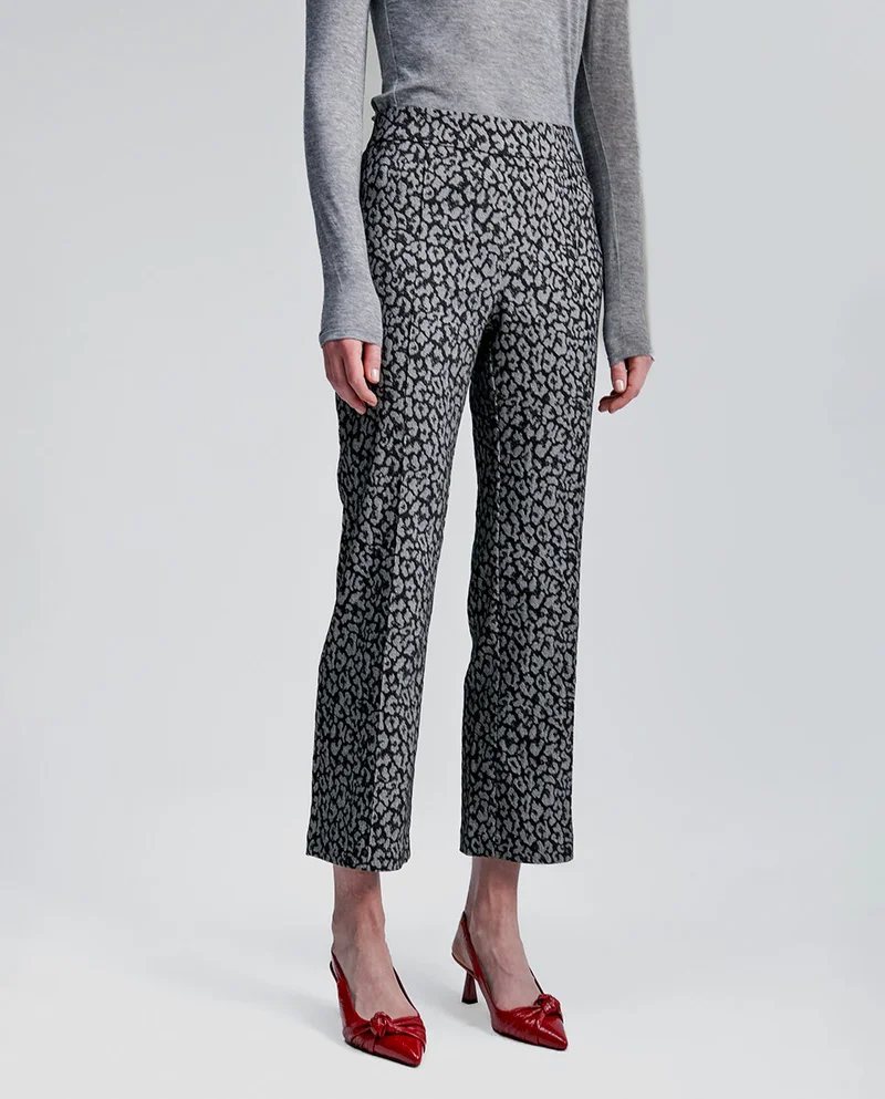 Lola Casademunt Animal print jacquard trousers
