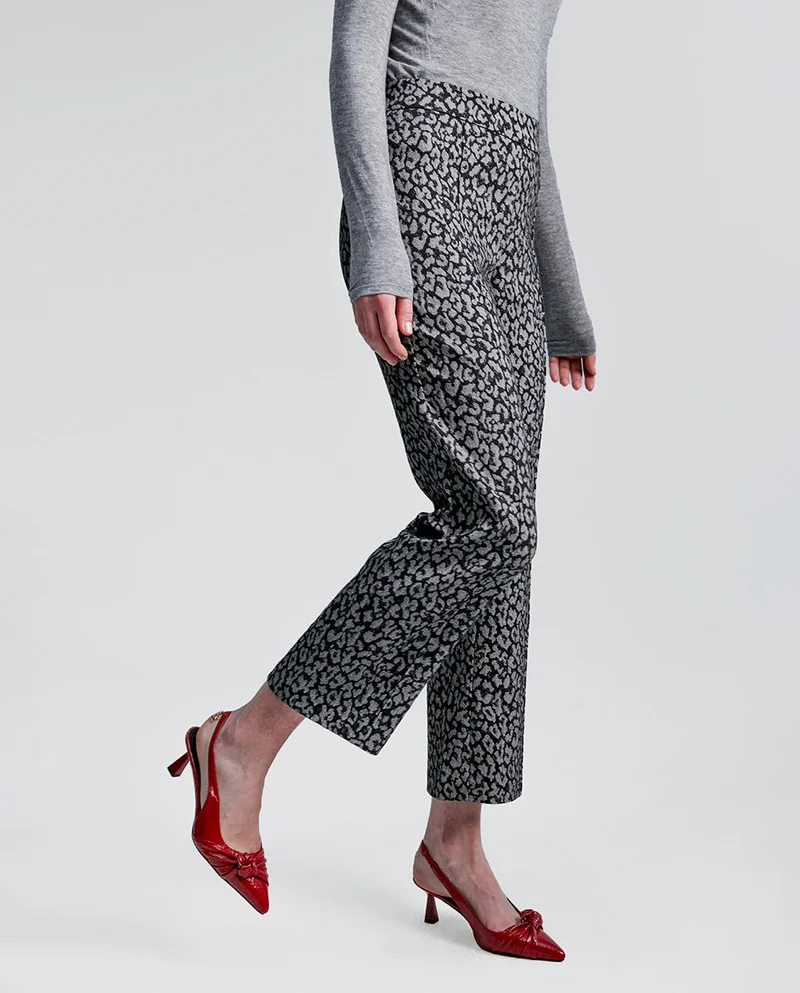 Lola Casademunt Animal print jacquard trousers