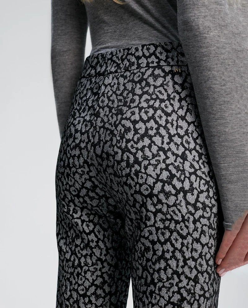 Lola Casademunt Animal print jacquard trousers