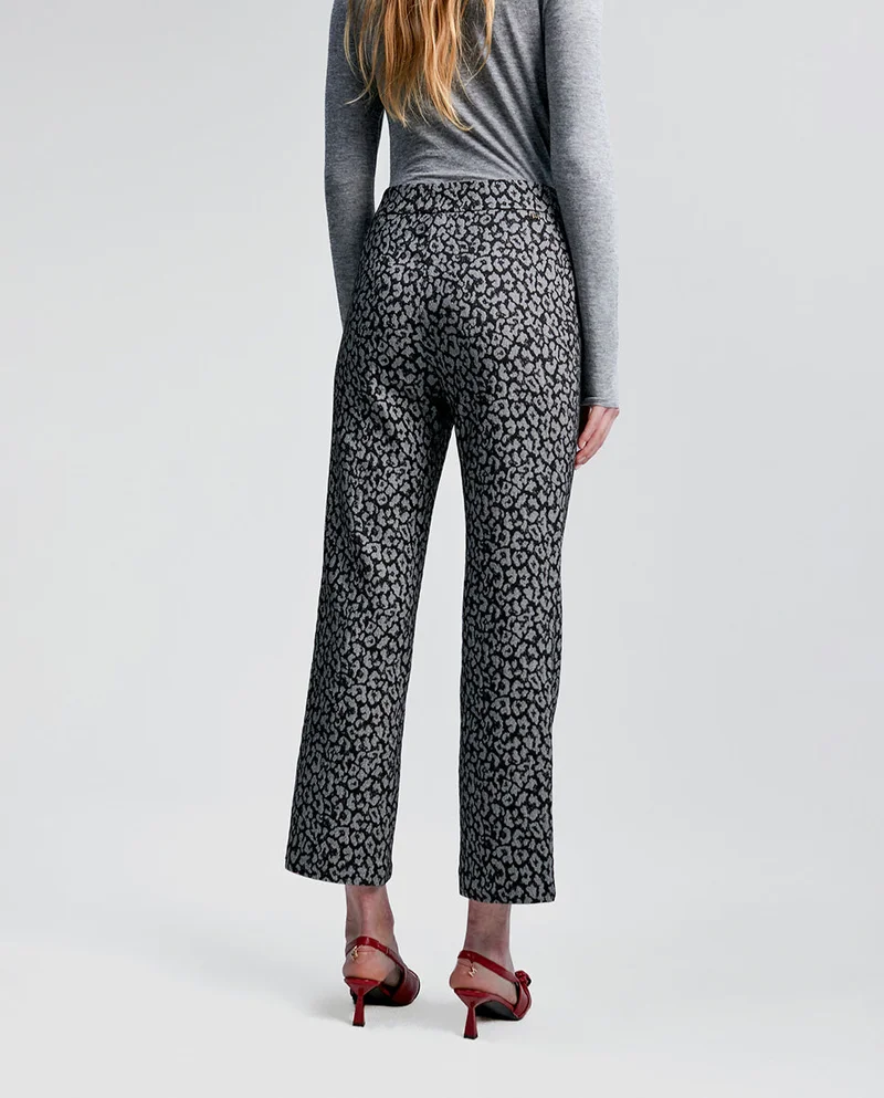 Lola Casademunt Animal print jacquard trousers