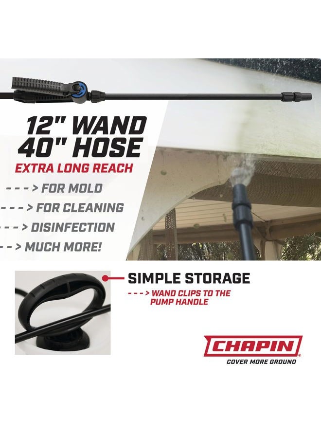 Chapin 20075 Disinfectant Bleach Sprayer, 1 Gallon, Made in the USA, Adjustable Cone Nozzle, Compatible with Bleach Solutions and Fungicides, Translucent White - Image 5