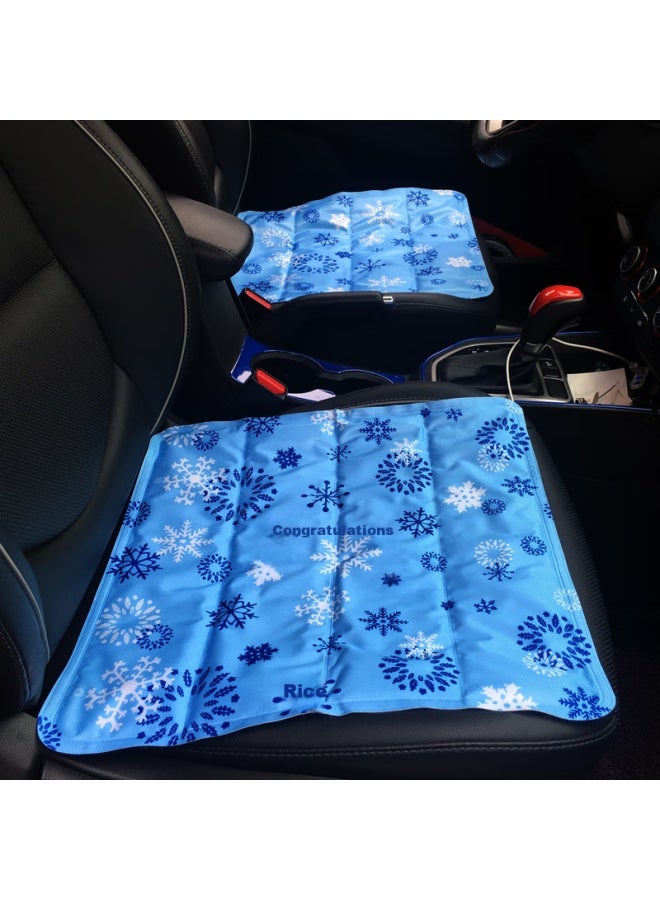 DiGallen Dijialun Summer Car Ice Pad Three-piece Set Car Seat Cushion Student Water Mattress Anti-bedsores Elderly Water Bag Cool Mat Cool Seat Cushion - Image 2