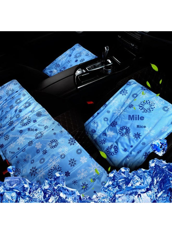 DiGallen Dijialun Summer Car Ice Pad Three-piece Set Car Seat Cushion Student Water Mattress Anti-bedsores Elderly Water Bag Cool Mat Cool Seat Cushion - Image 1