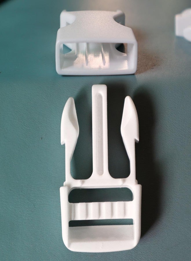 ONE WVW PIN Buckle for 1 inch Webbing Strap, 2 Pack Quick Side Release Buckles, Replacement Plastic Buckles 1" Dual Adjustable Clips for 25mm Backpack Straps Heavy Duty White - Image 5