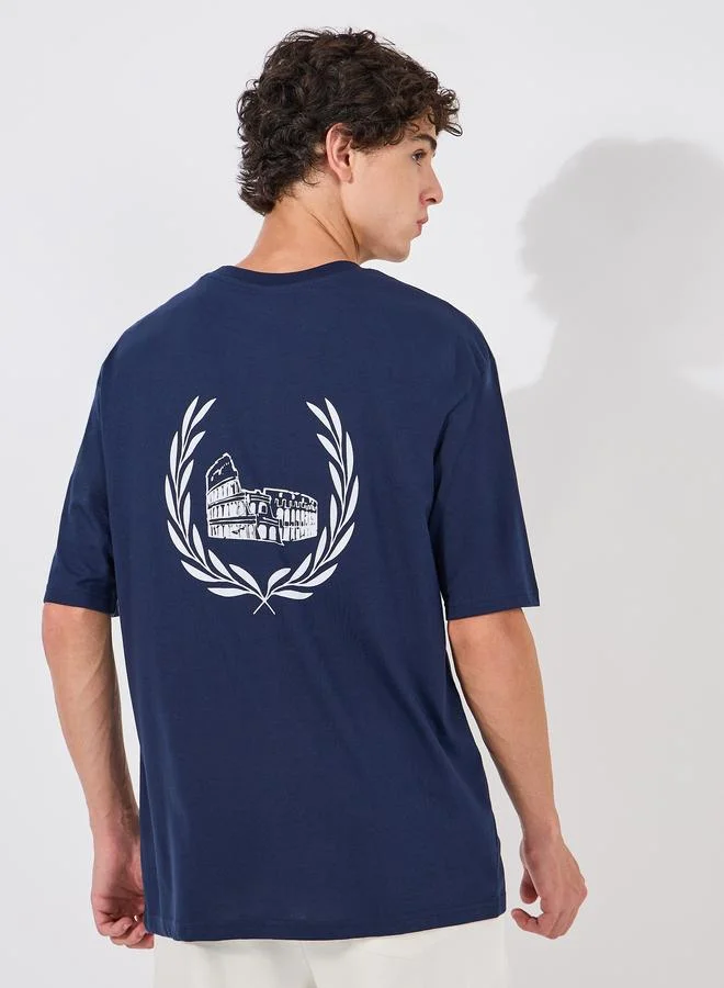 Styli Styli Laurel Wreath Graphic Oversized Streetwear T-Shirt