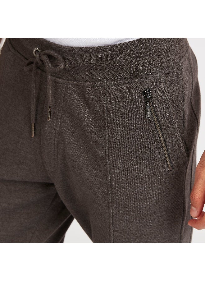 Iconic Iconic Solid Joggers with Drawstring Closure and Pockets  - Image 3