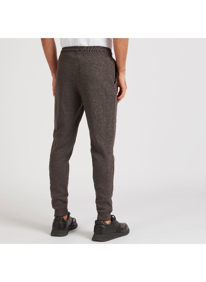 Iconic Iconic Solid Joggers with Drawstring Closure and Pockets  - Image 2
