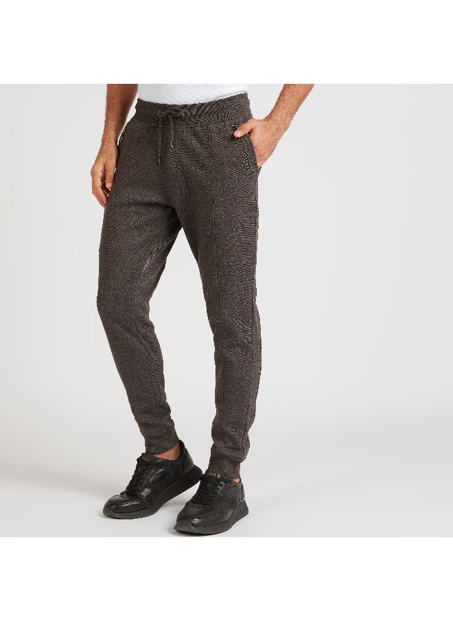 Iconic Iconic Solid Joggers with Drawstring Closure and Pockets  - Image 4