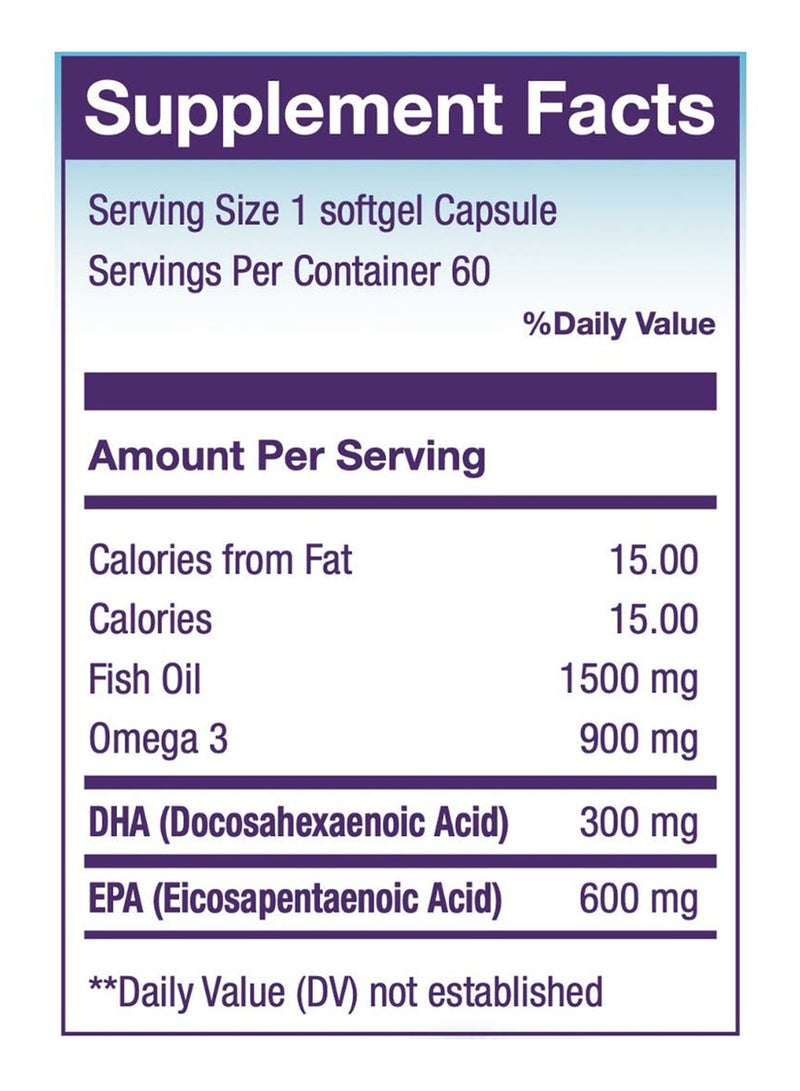 كاليفورنيا ستروميجا اوميجا 3 عدد 30 كبسولة - Image 2