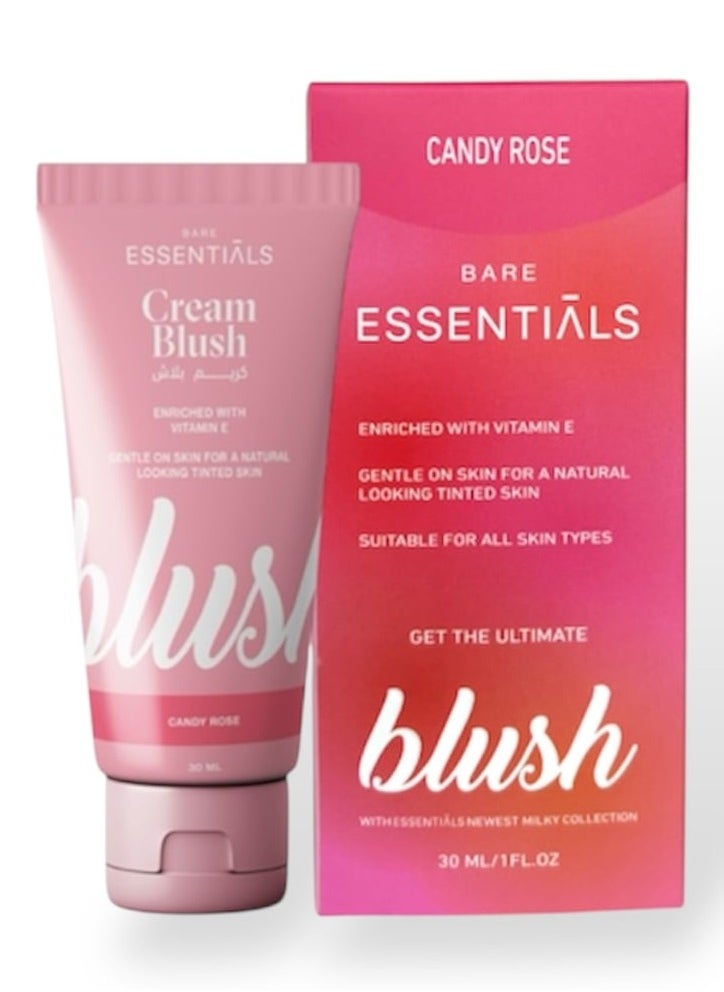 ESSENTIALS Milky Cream Blush Enriched With Vitamin E Shade 1  - Image 1