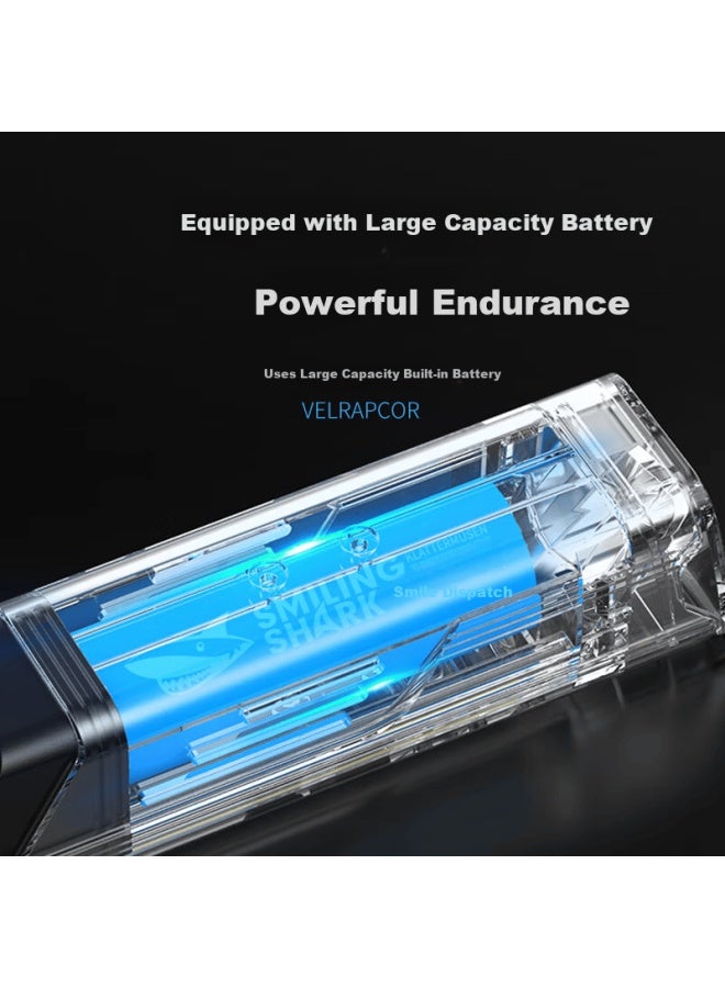SMILING SHARK Smile Shark D436 Bicycle Front Night Light High Brightness Rechargeable Long Battery Life Road Night Riding Equipment - Image 2