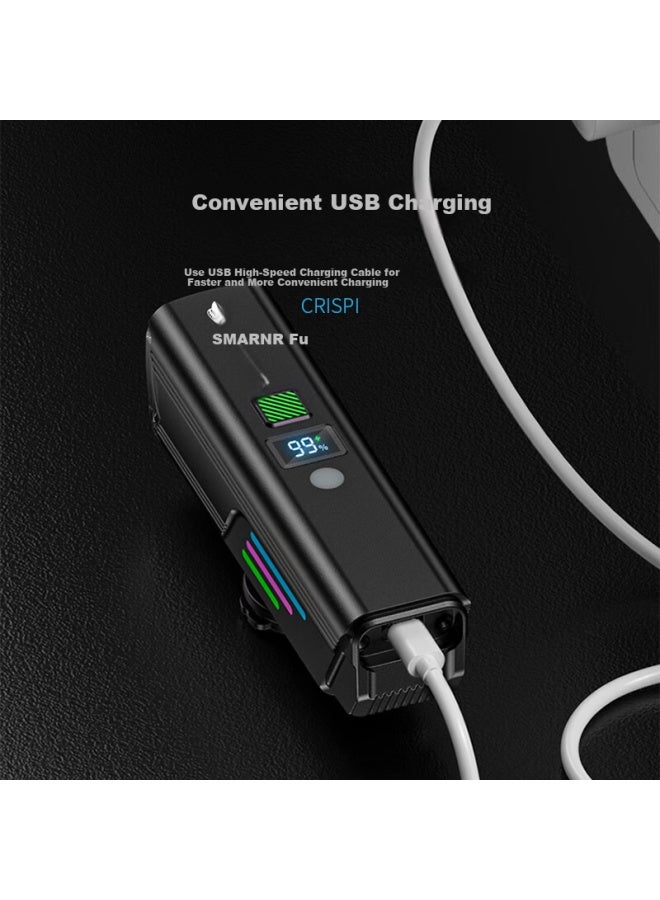SMILING SHARK Smile Shark D436 Bicycle Front Night Light High Brightness Rechargeable Long Battery Life Road Night Riding Equipment - Image 3