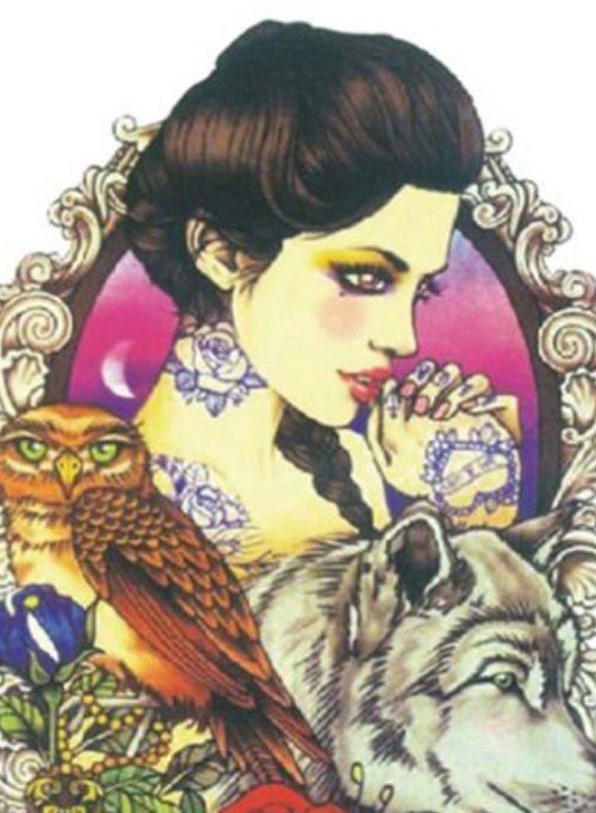 نيبمينينت ملصق تاتو مؤقت بتصميم Beauty And The Beast متعدد الألوان - Image 2