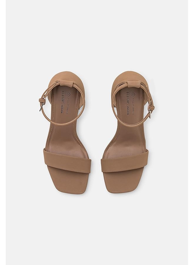 كول ات سبرنج 16539866 صندل لوسيتا بكعب للنساء بني فاتح مقاس واحد - Image 5