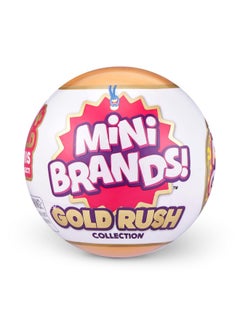 5 Surprise Mini Brands Gold Rush By Zuru Limited Edition Mystery Real Miniature Brands Collectible Toy Capsule, Small Toy For Kids, Girls, Teens, Adults  - Image 2