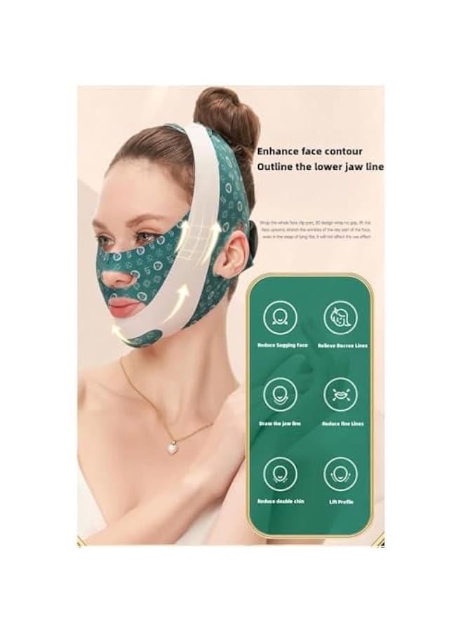 بيوينتي شريط رفع الوجه القابل لإعادة الاستخدام ، حزام الذقن ، حزام على شكل V ، تشديد ، رفع وتحديد الفك ، حزام التخسيس الوجه القابل لإعادة الاستخدام ، مخفض الذقن المزدوج للمرأة ، شريط رفع الوجه المريح - Image 3