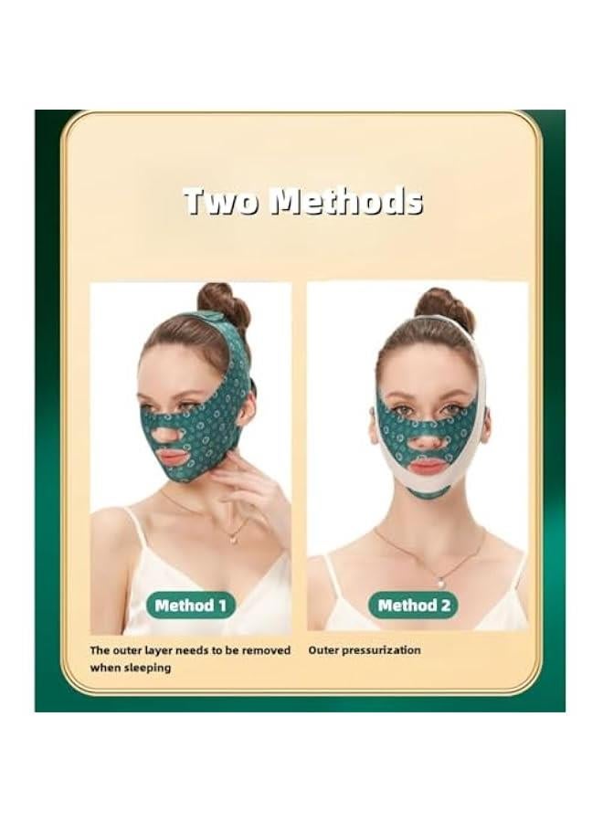 بيوينتي شريط رفع الوجه القابل لإعادة الاستخدام ، حزام الذقن ، حزام على شكل V ، تشديد ، رفع وتحديد الفك ، حزام التخسيس الوجه القابل لإعادة الاستخدام ، مخفض الذقن المزدوج للمرأة ، شريط رفع الوجه المريح - Image 5