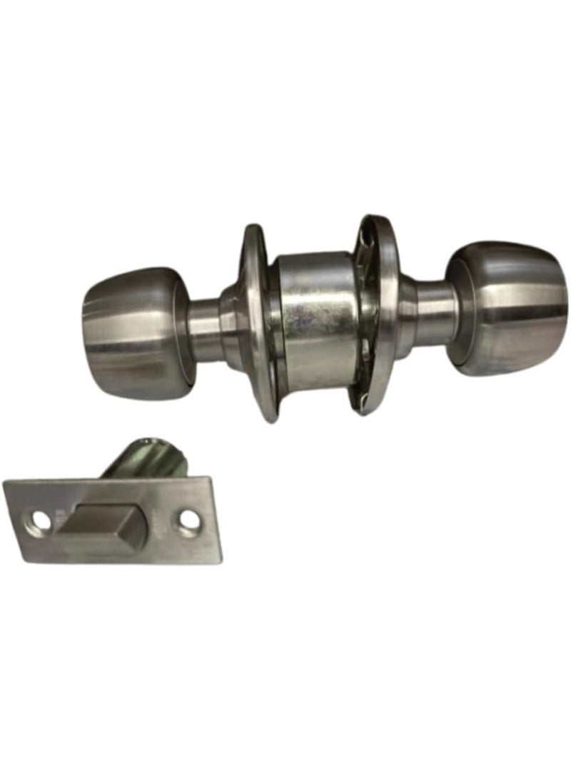 Union Entrance Knob Set | Heavy Duty Door Lock Handle | 60mm Backset | For 35-50mm Door Thickness | Stainless Steel Finish | X96250-SS - Image 2