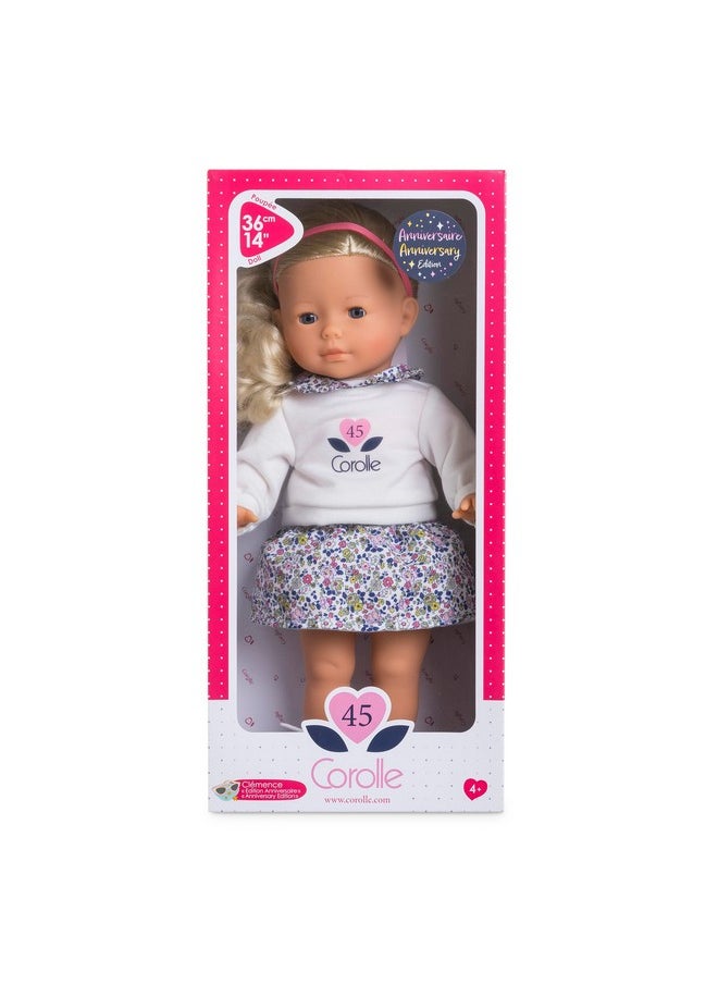 Corolle Corolle Limited Edition Clémence 45th Anniversary Doll - 14" Body with Long Silky Hair, Sleeping Eyes That Open and Close, Vanilla-Scented - for Ages 4 Years and up  - Image 4