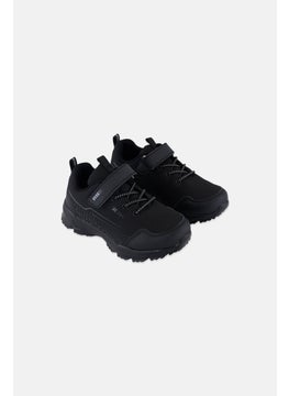 RBX Kids Boy Brand Logo Velcro Casual Shoes, Black  - Image 1