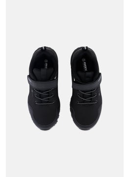 RBX Kids Boy Brand Logo Velcro Casual Shoes, Black  - Image 4