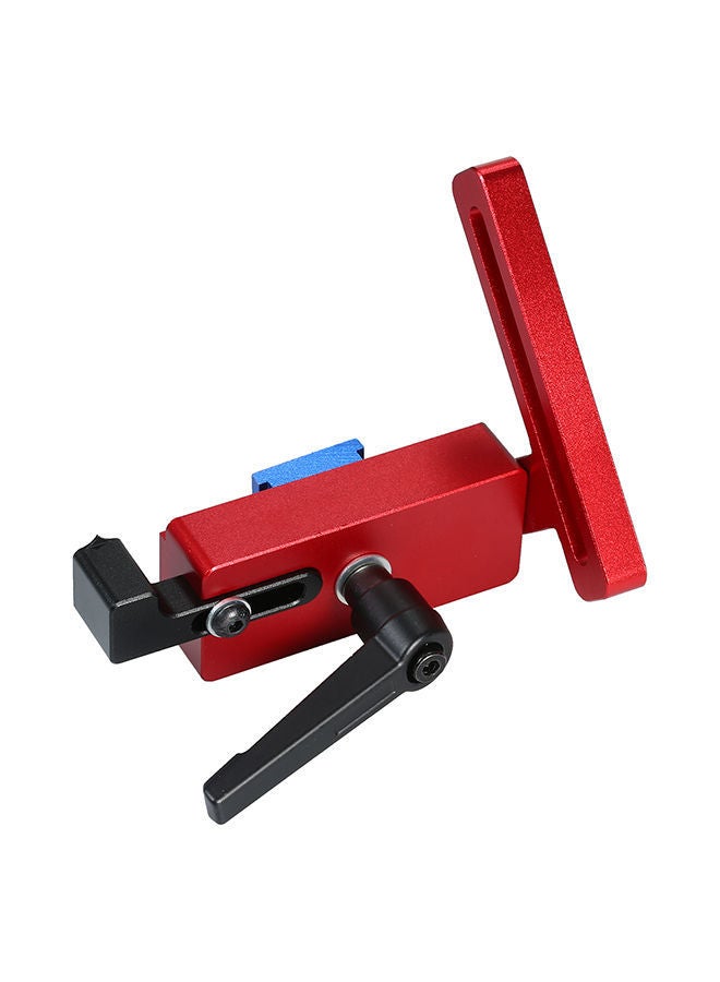 NIBEMINENT Aluminum Alloy T-tracks Track Stop Chute Stopper Red/Black - Image 1