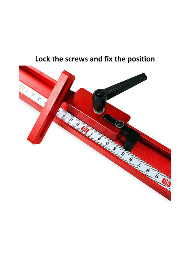 NIBEMINENT Aluminum Alloy T-tracks Track Stop Chute Stopper Red/Black - Image 4