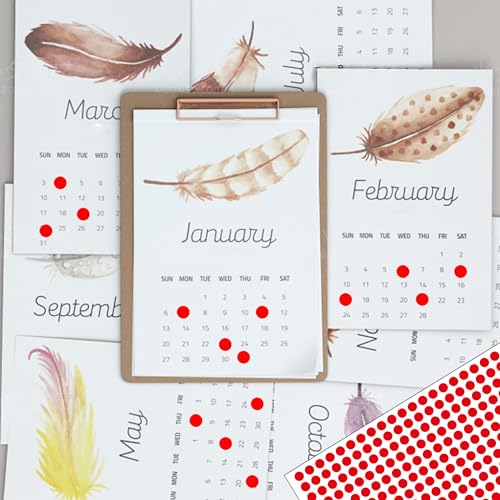 YSHIHE 10000 PCS Red Dot Stickers 1/4" Round Circle Dot Stickers Tiny Mini Little Colored Coding Labels for Office,Classroom - Image 4