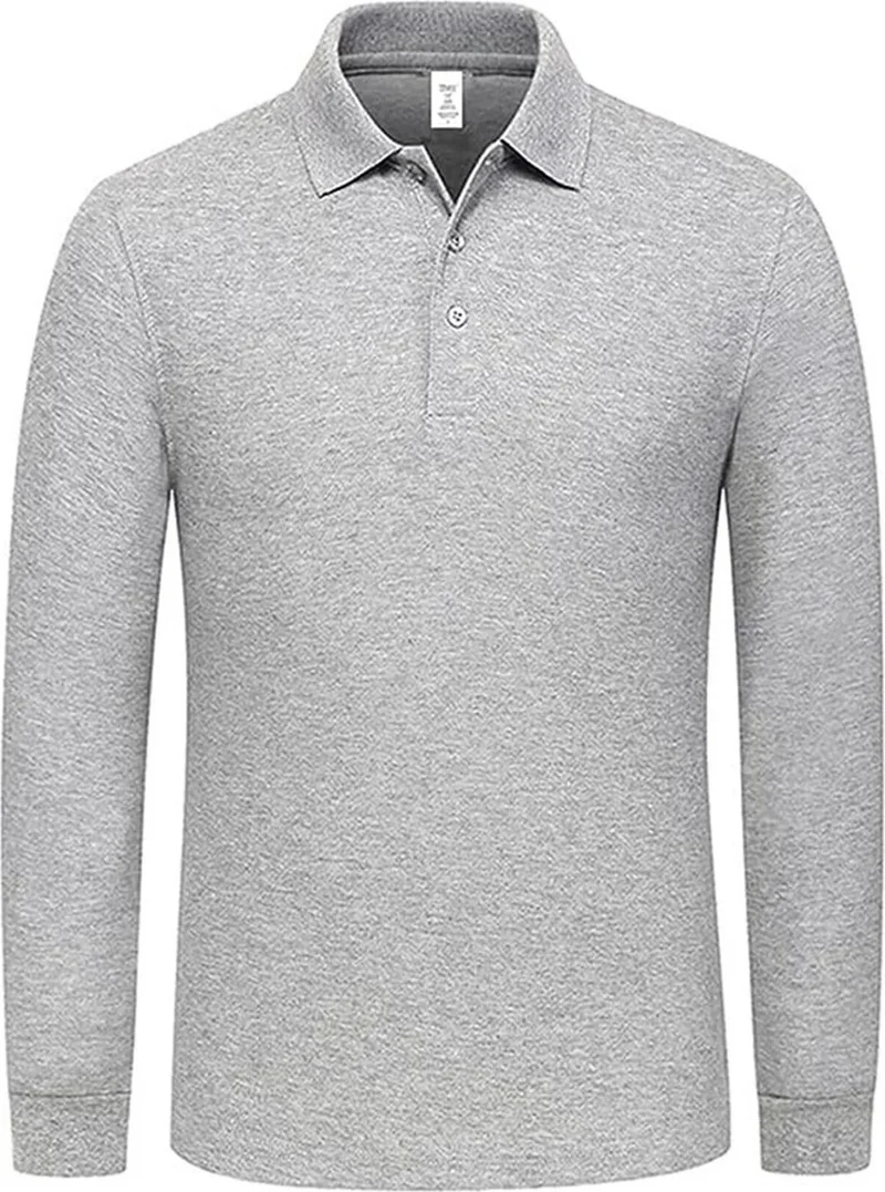 Tezzgelsin Children's Long Sleeve Polo Neck Sweatshirt School Uniform School T-Sweatshirt