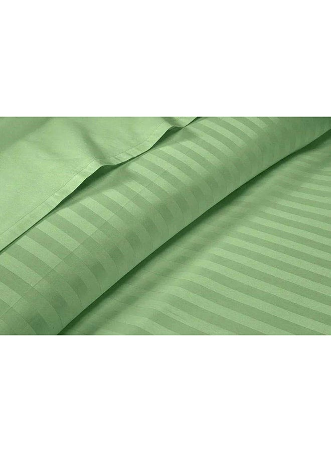 Hotel Collection مجموعات الفنادق شراشف مزدوجة مخططة خضراء 150x200 سم مع 2 غطاء وسادة  - Image 3