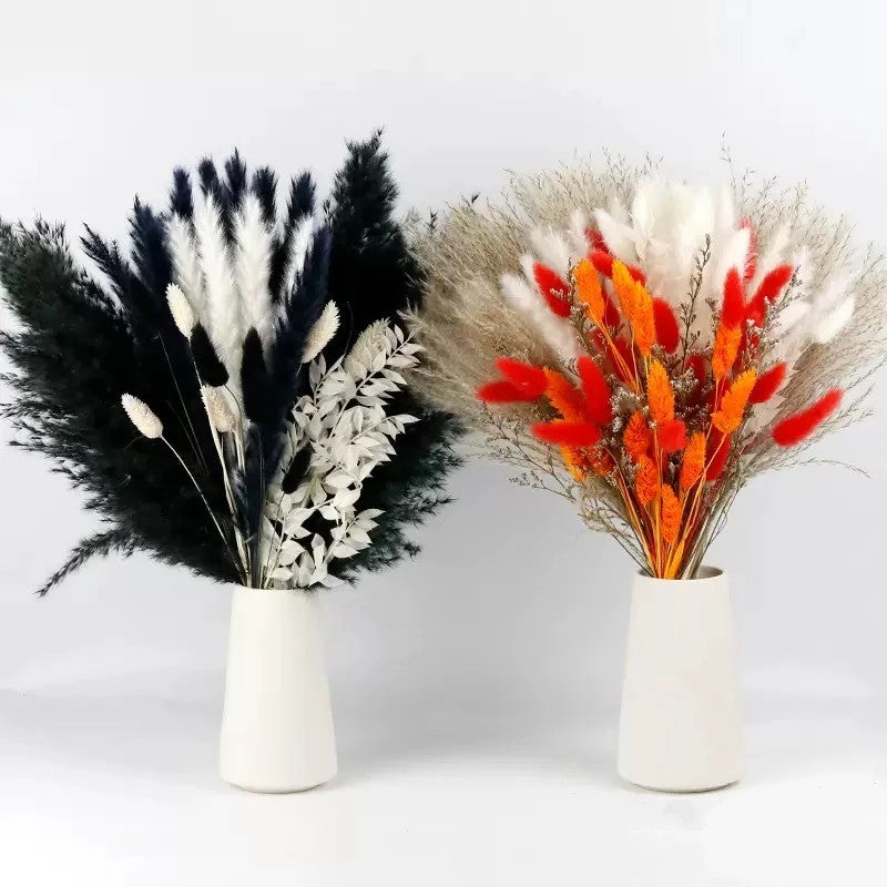 Y&D Thanksgiving Pampas Grass Bouquet - Dried Flowers Valentine's Day Decor, Mixed Dried Plants Arrangement CH108 - Image 2