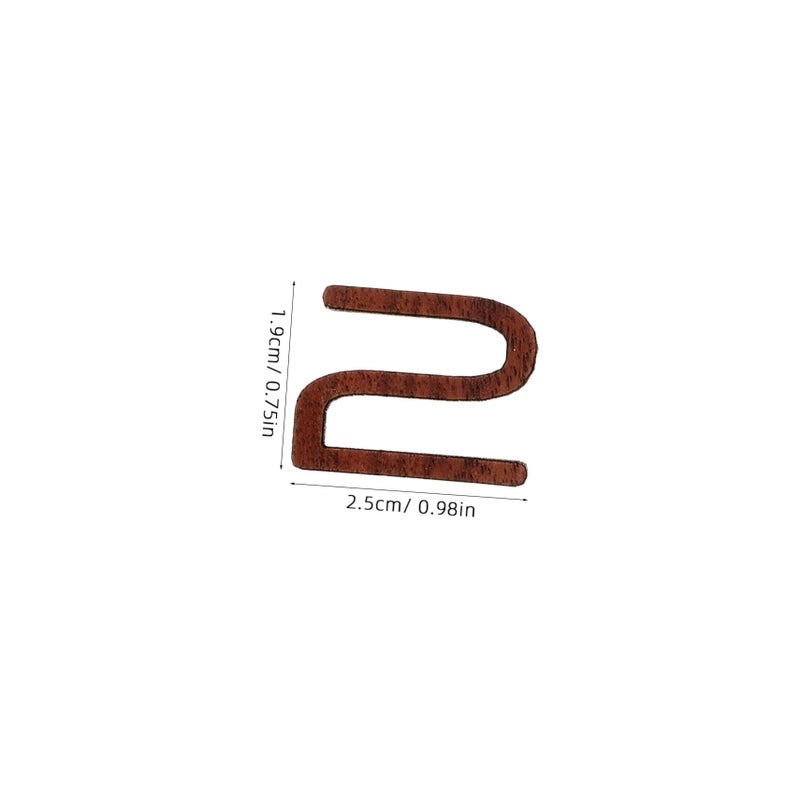 Roman Numerals Clock Kit Silent Wood Numbers Easy Install Decorative Replacement - Image 3