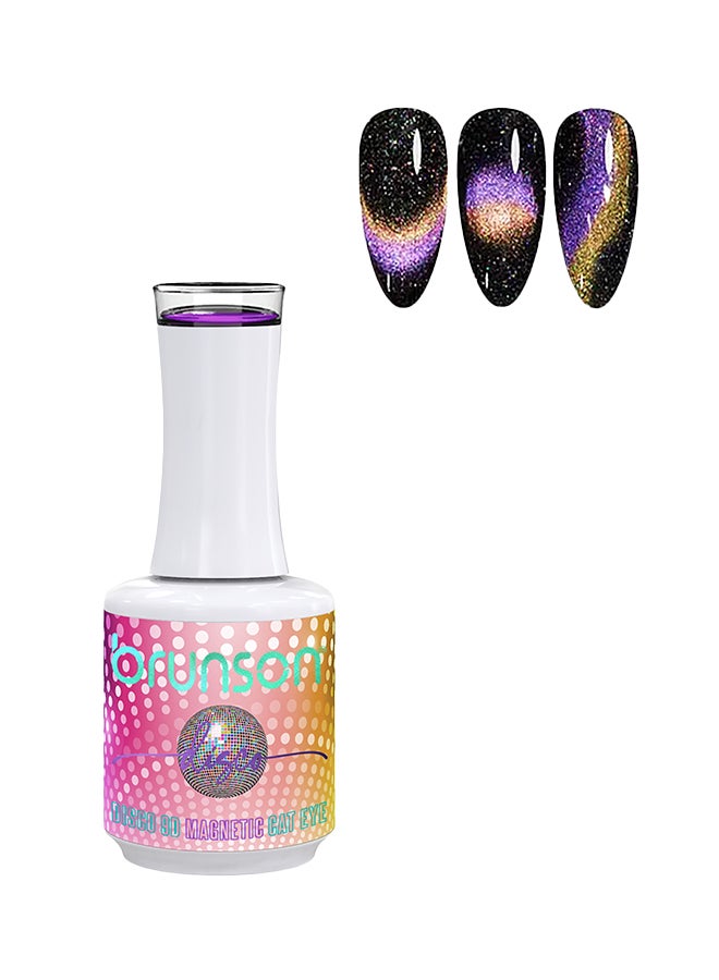 brunson جل طلاء الأظافر 15 مل ديسكو 9D جل طلاء الأظافر المغناطيسي عين القط عاكس لامع تأثير الماس جل مانيكير فرنسي بيديكير جل طلاء الأظافر جودة صالون مقاوم للتقشير جل تمديد الأظافر جل UV لفن الأظافر - Image 1