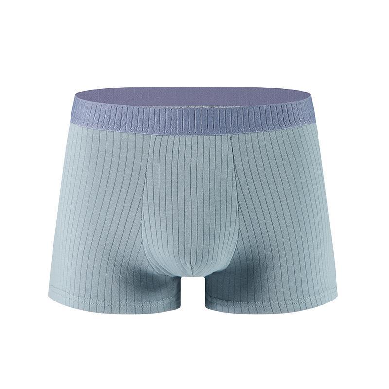 Men'S Underwear Cotton Antibacterial Crotch Four-Corner Panties Drawdown Comfortable Breathable Boxers Manufacturers - Image 1