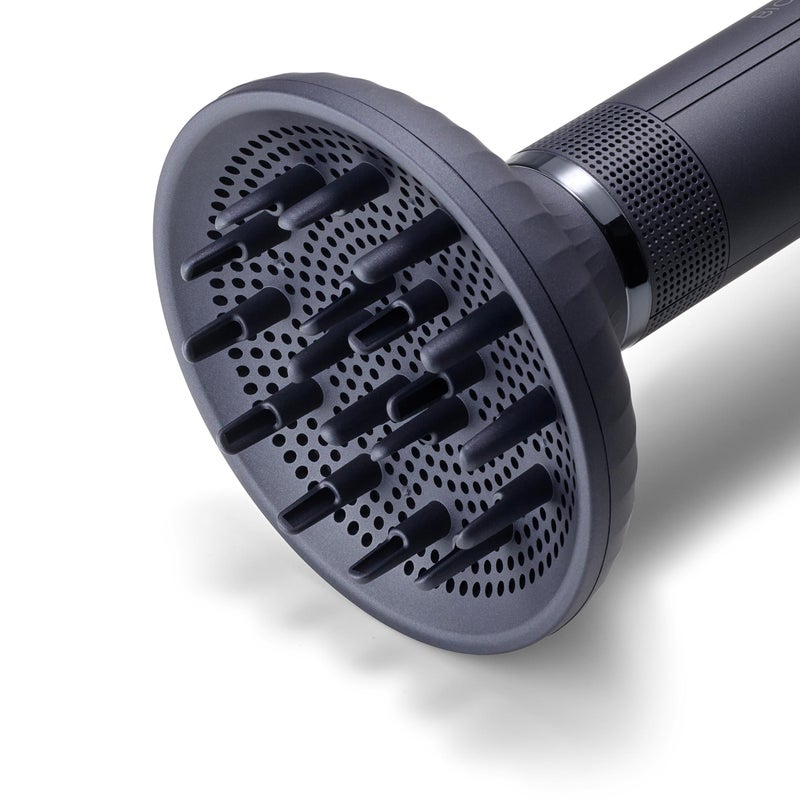 BIO IONIC مجفف شعر Bio Ionic SMART-X مع موزع، مجفف شعر عالي الكفاءة مع 3 إعدادات حرارة و3 سرعات، مجفف شعر بموزع يجفف بلطف، يحدد ويقلل التجاعيد، وظيفة التنظيف الذاتي، أزرق - Image 5