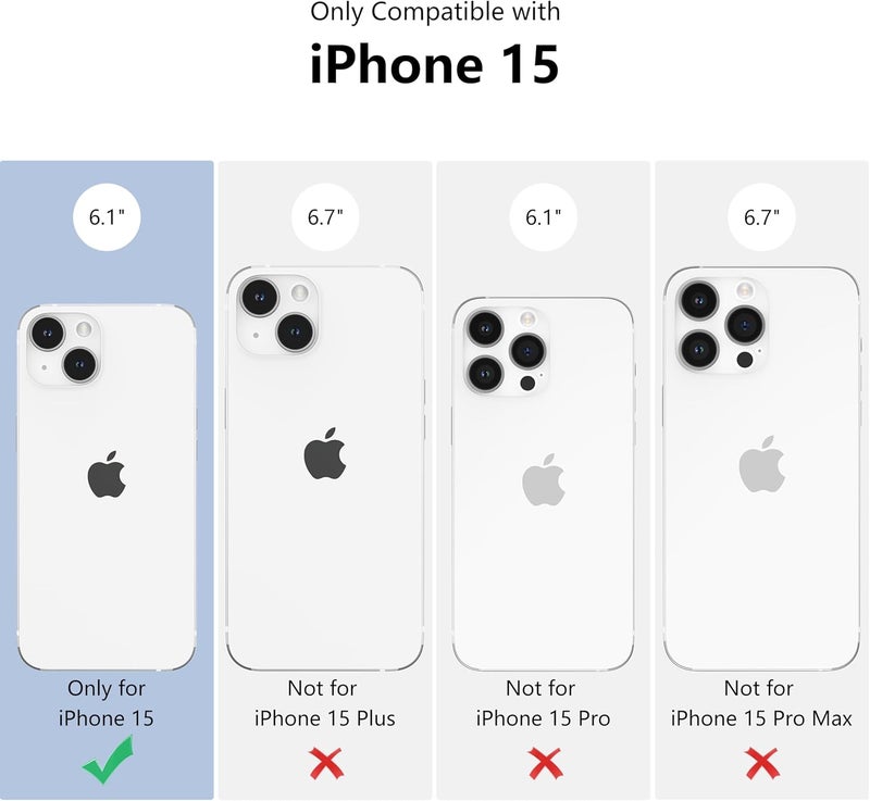 حافظة مغناطيسية من لهاتف iPhone 15، بتصميم نقاط متناثرة جميل، مناسبة للفتيات والنساء، تتوافق مع خاصية Magsafe، غطاء واقي صلب من البلاستيك الخالي من الرصاص (PC) مع طبقة ناعمة من TPU، لهاتف iPhone 15 – اللون الأحمر النبيذي. - Image 2