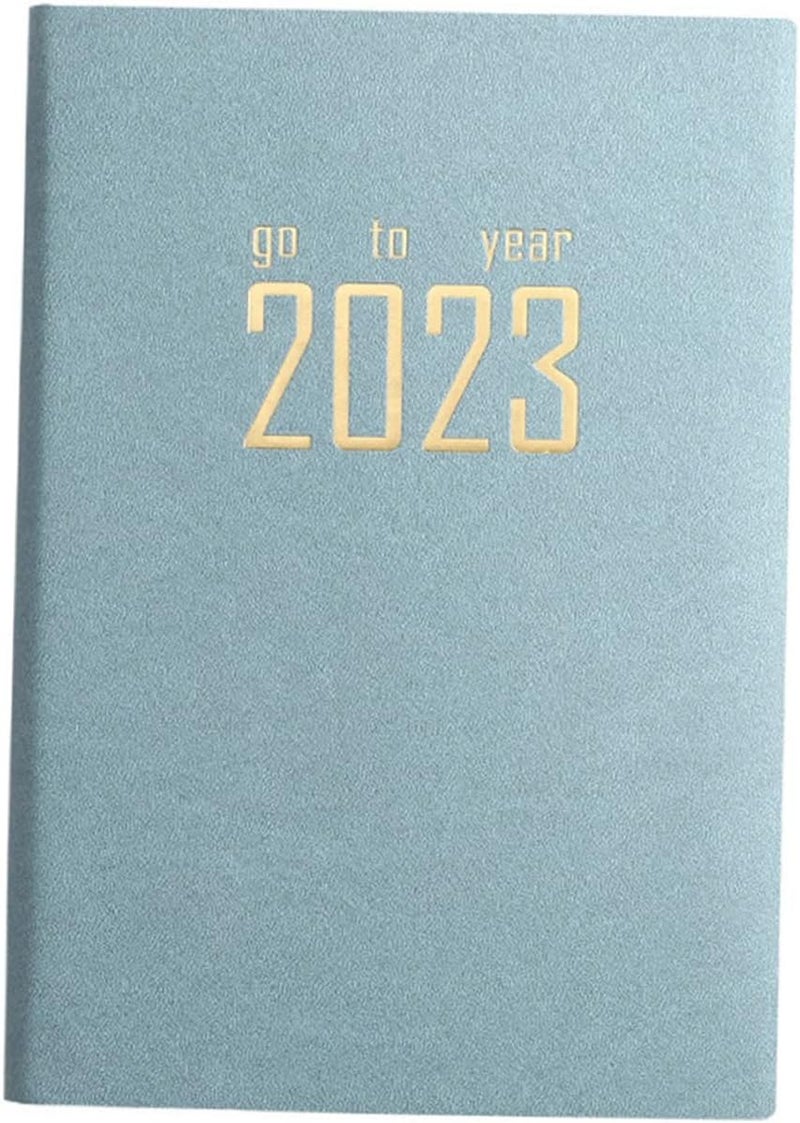 Blue Student Planner Monthly Weekly Notepad School Calendar Appointment Book - Image 1