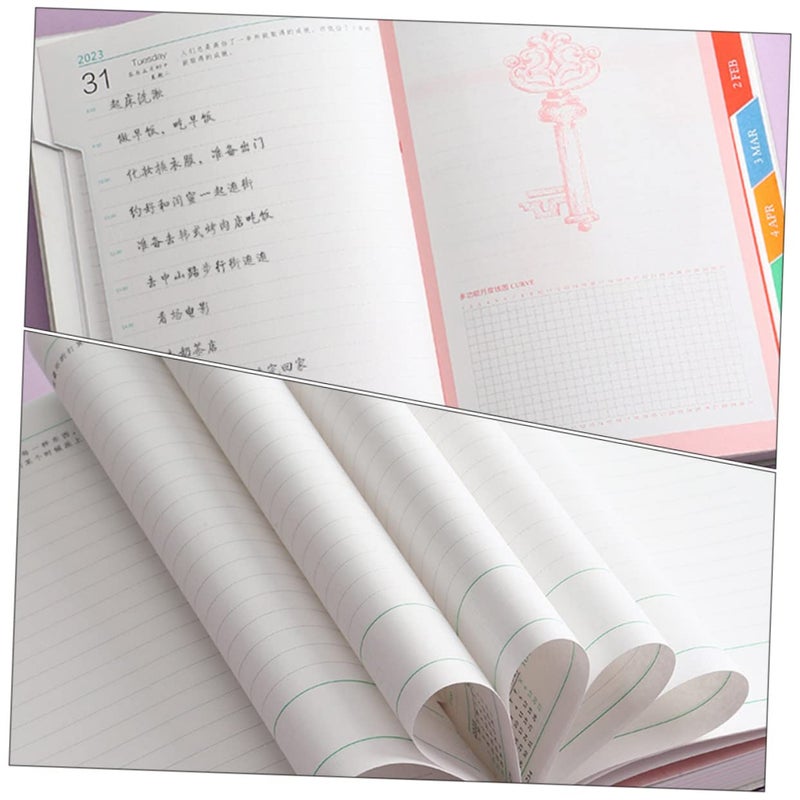 Blue Student Planner Monthly Weekly Notepad School Calendar Appointment Book - Image 3