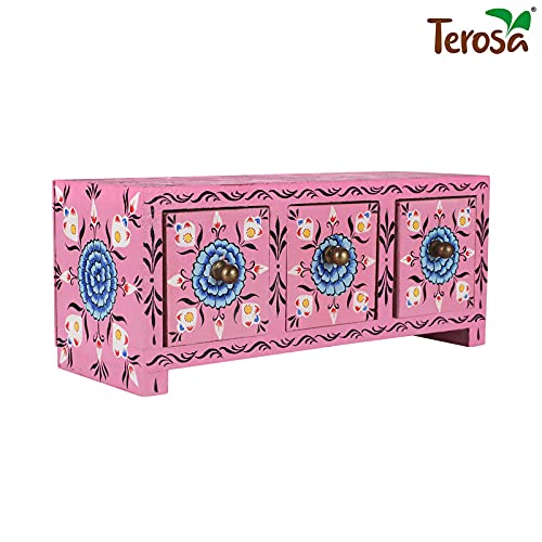Terosa Wooden Drawers Chest or Jwellery Box or Trinket Box Rosa Tres Std 3 Drawers - Image 2